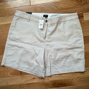NWT! J Crew stone colored twill shorts. 7” inseam.